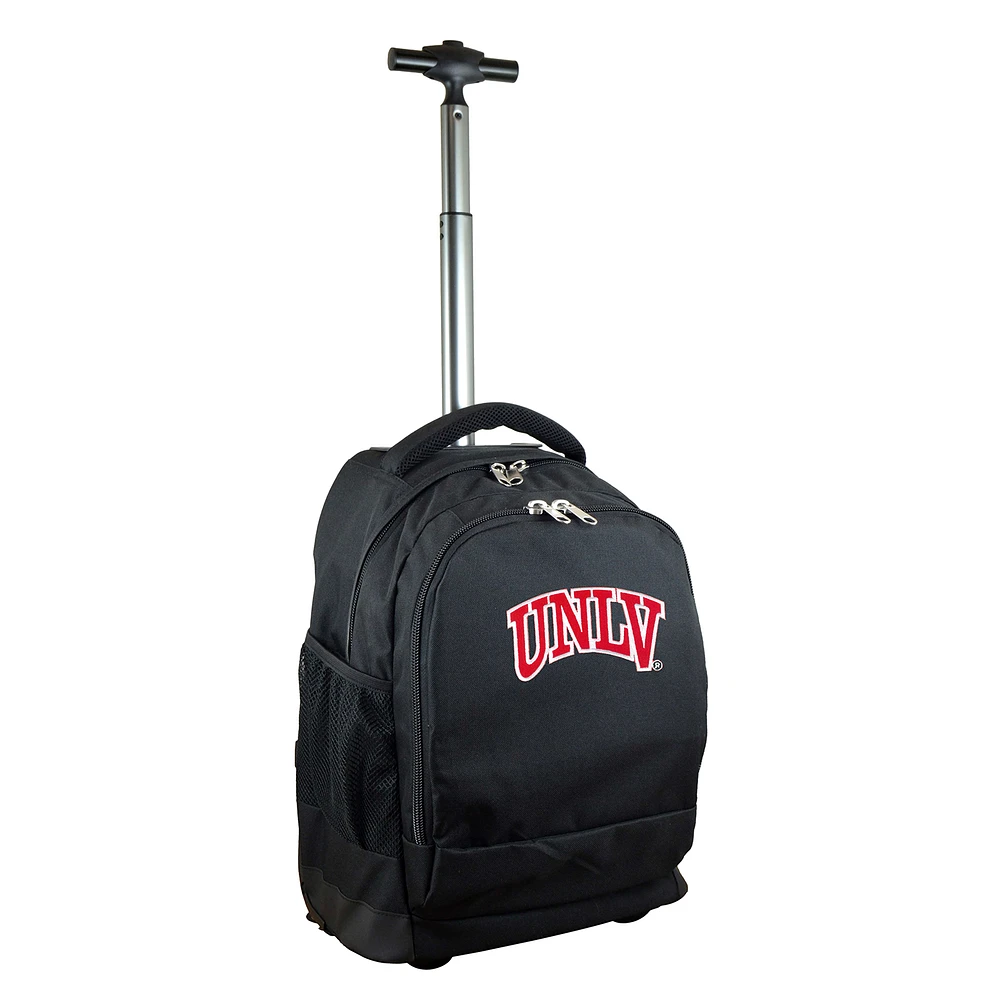 Black UNLV Rebels 19'' Premium Wheeled Backpack
