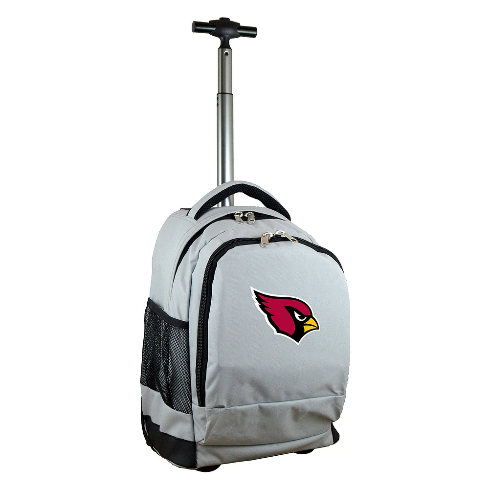 MOJO Gray Arizona Cardinals 19'' Premium Wheeled Backpack