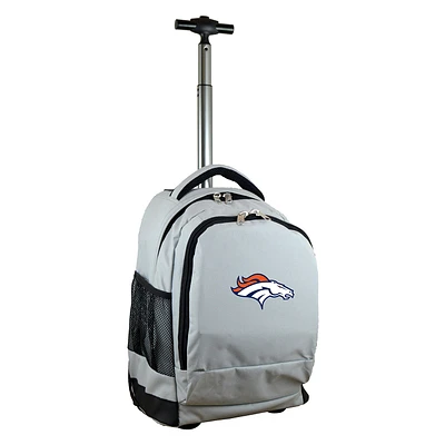 MOJO Gray Denver Broncos 19'' Premium Wheeled Backpack