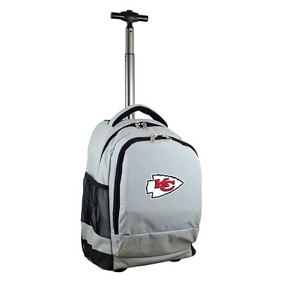 MOJO Gray Kansas City Chiefs 19'' Premium Wheeled Backpack