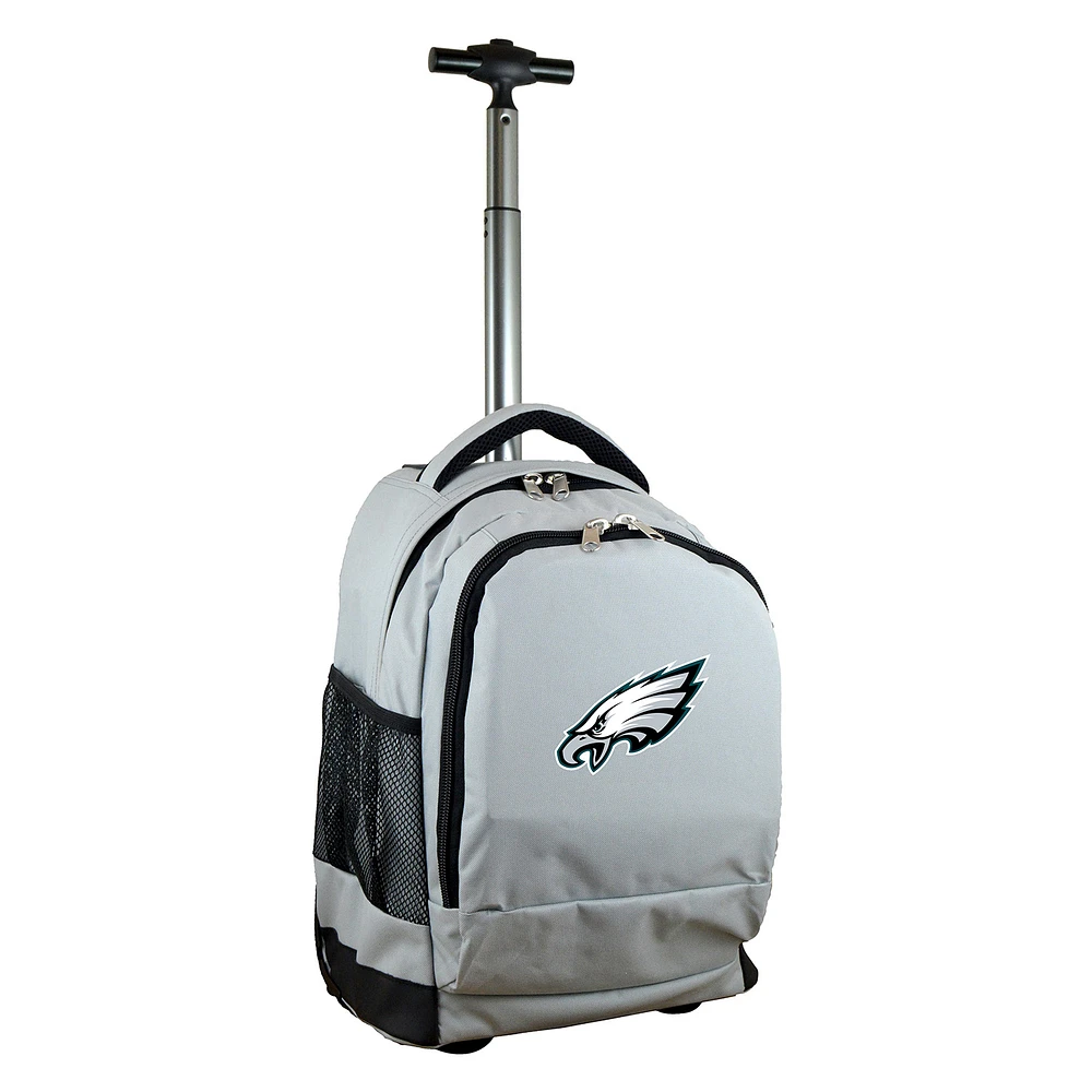 MOJO Gray Philadelphia Eagles 19'' Premium Wheeled Backpack