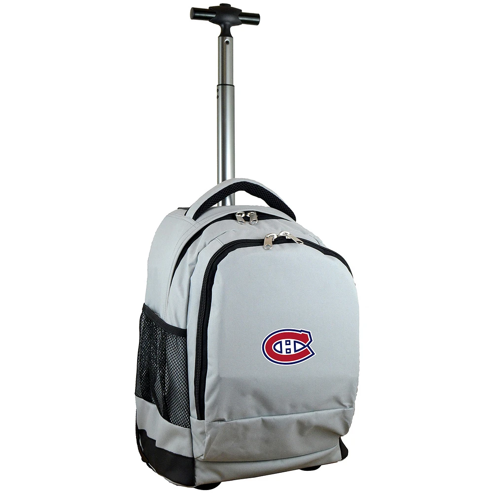 MOJO Gray Montreal Canadiens 19'' Premium Wheeled Backpack