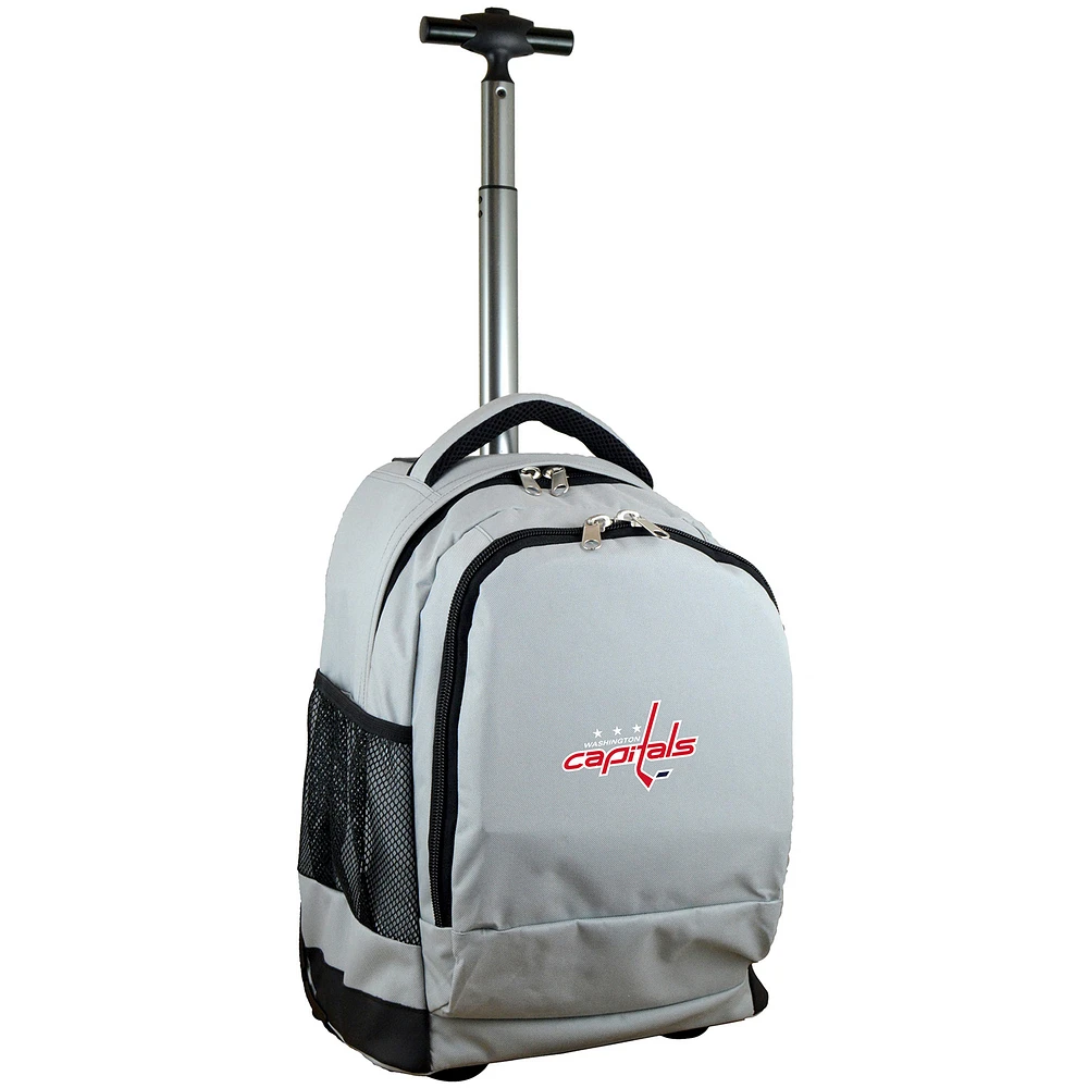 MOJO Gray Washington Capitals 19'' Premium Wheeled Backpack
