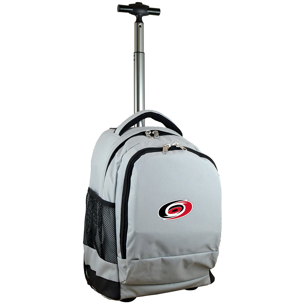 MOJO Gray Carolina Hurricanes 19'' Premium Wheeled Backpack
