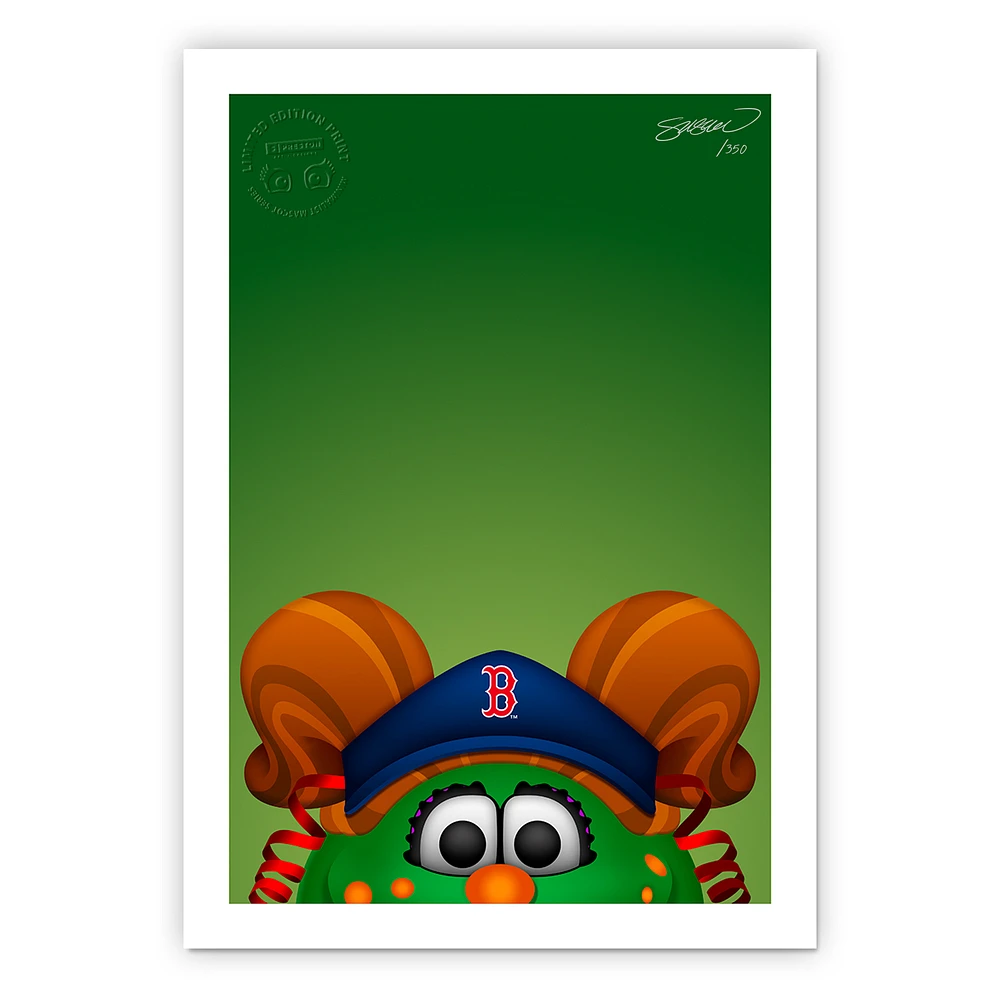 Boston Red Sox 24" x 32" Minimalist Art Giclee