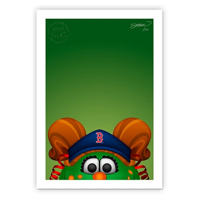 Boston Red Sox 24" x 32" Minimalist Art Giclee