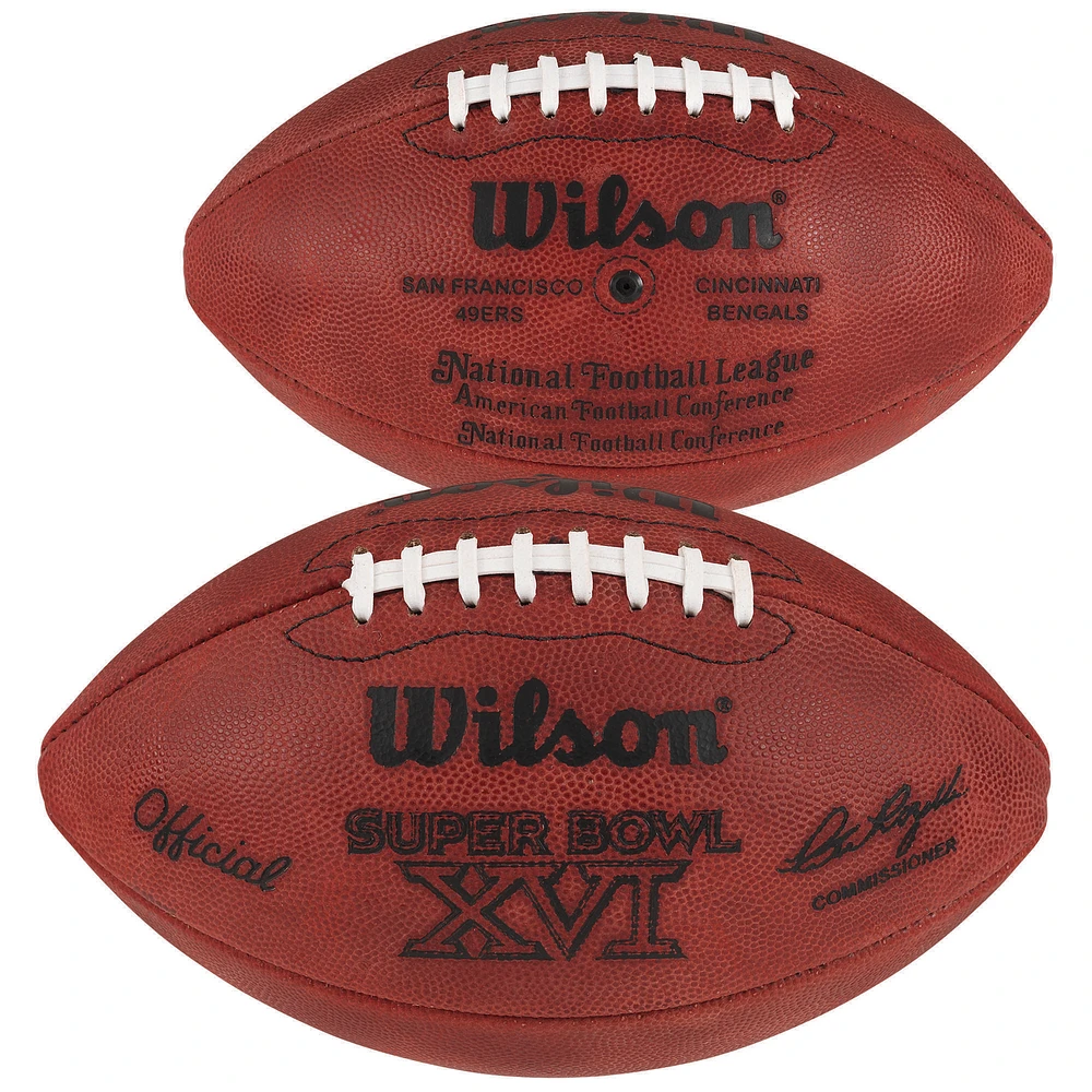 Super Bowl XVI Wilson Official Game Football