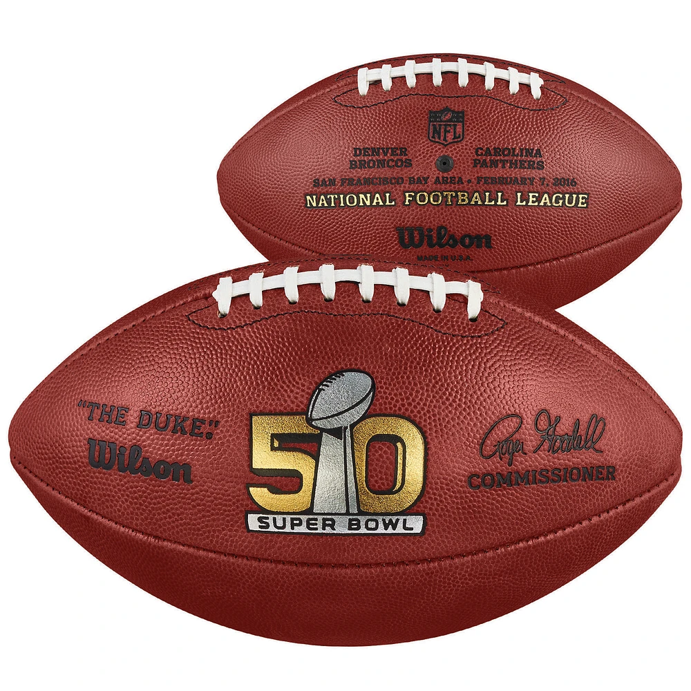 Super Bowl 50 Wilson Official Game Football