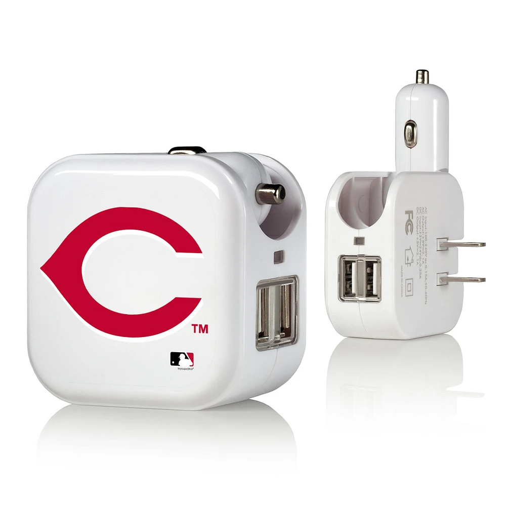 Cincinnati Reds 2-In-1 USB Charger