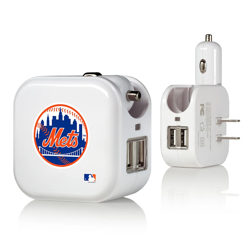 New York Mets 2-In-1 USB Charger