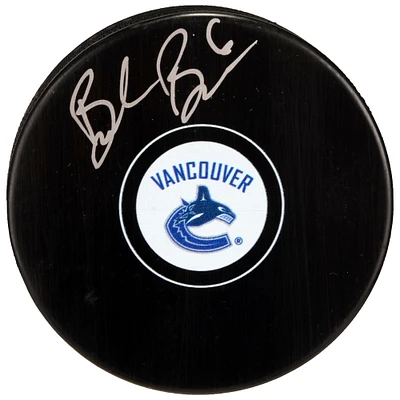 Brock Boeser Vancouver Canucks Autographed Hockey Puck