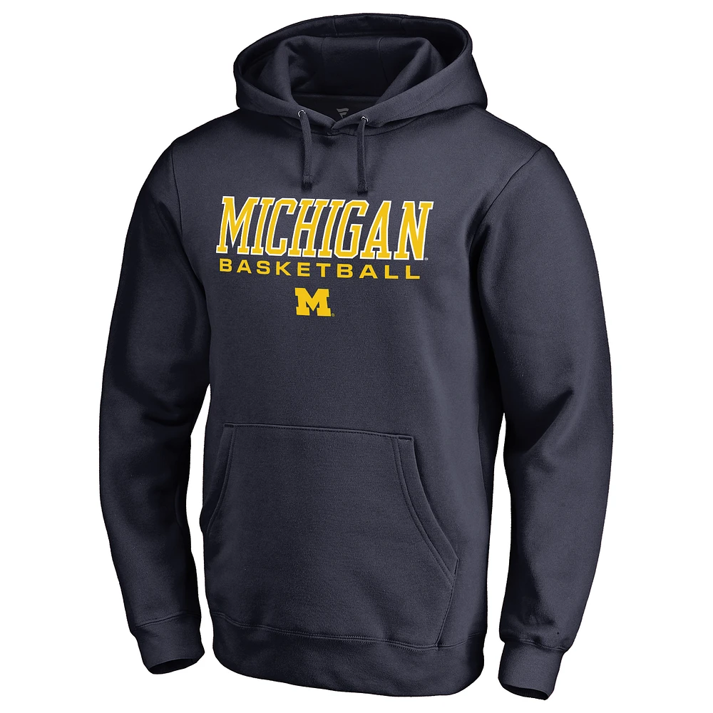 Men's Navy Michigan Wolverines Team Unity Pullover Hoodie