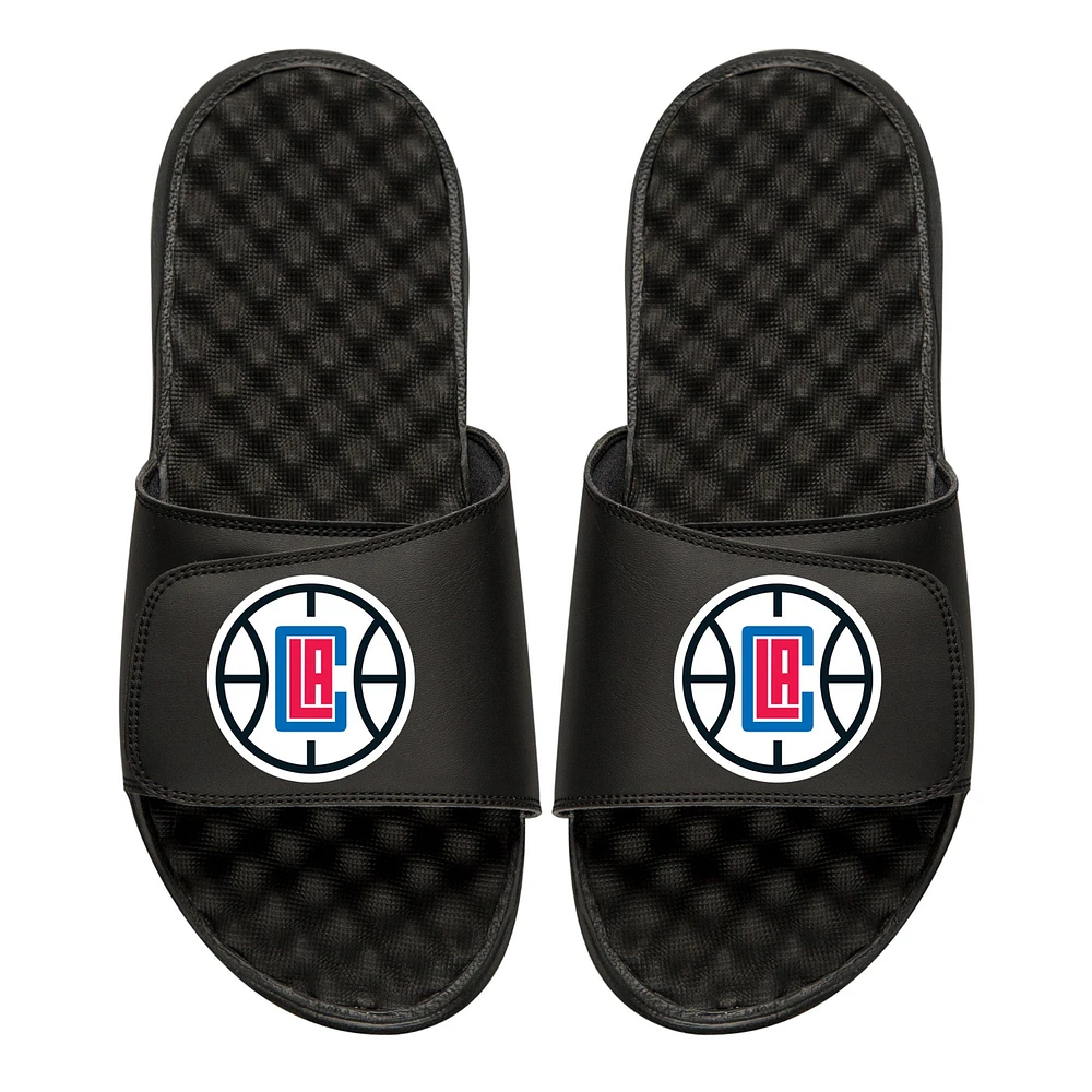 Youth ISlide Black LA Clippers Personalized Primary Slide Sandals