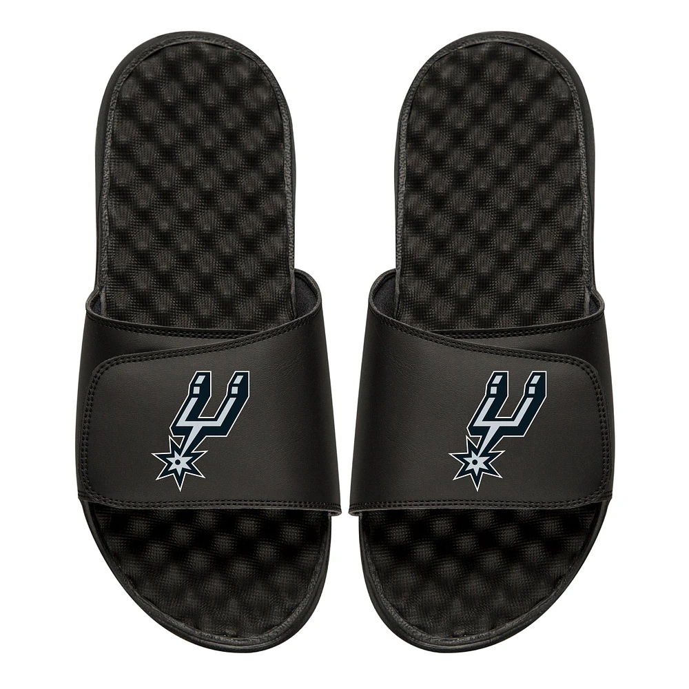 Youth ISlide Black San Antonio Spurs Personalized Primary Slide Sandals