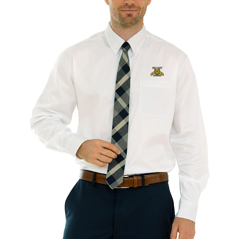 Men's White North Carolina A&T Aggies Wicked Woven Button-Down Long Sleeve Shirt