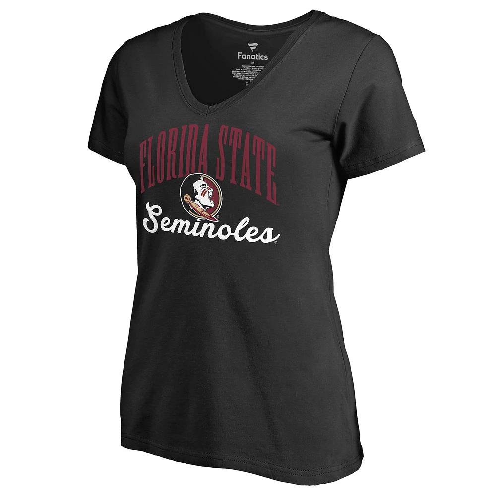 Women's Black Florida State Seminoles Victory Script T-Shirt