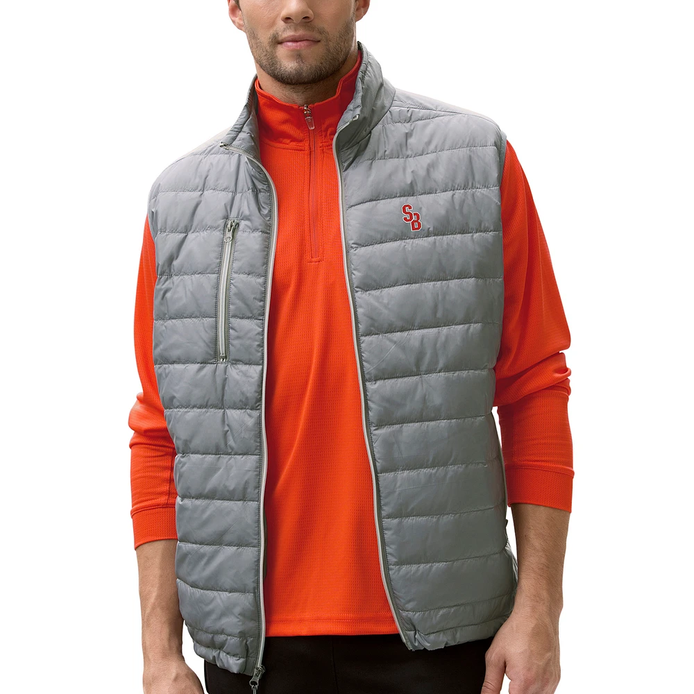 Men's Gray Stony Brook Seawolves Apex Compressible Quilted Vest