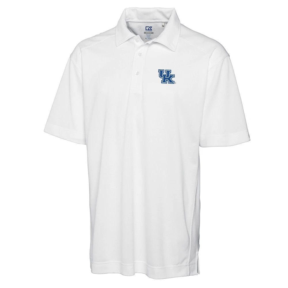 Men's Cutter & Buck White Kentucky Wildcats Big & Tall DryTec Genre Polo