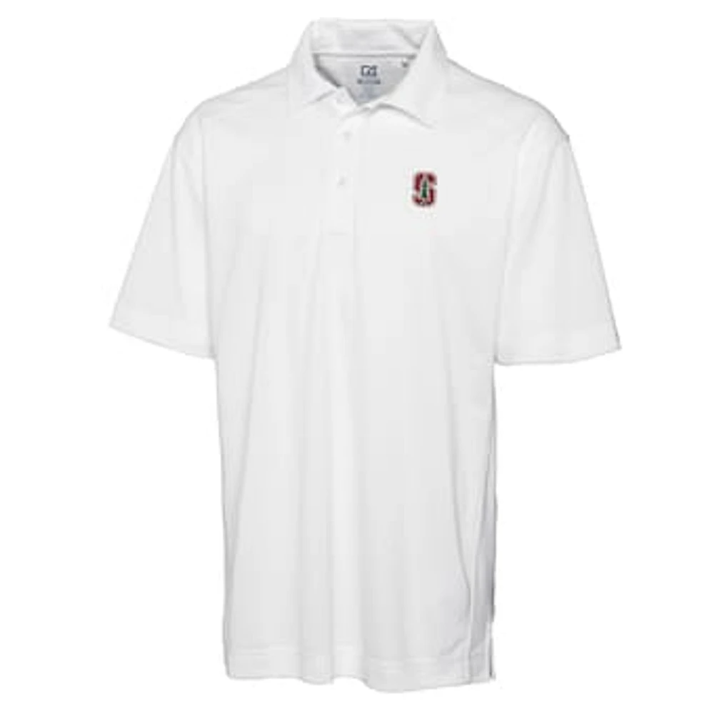 Men's Cutter & Buck White Stanford Cardinal Big & Tall DryTec Genre Polo