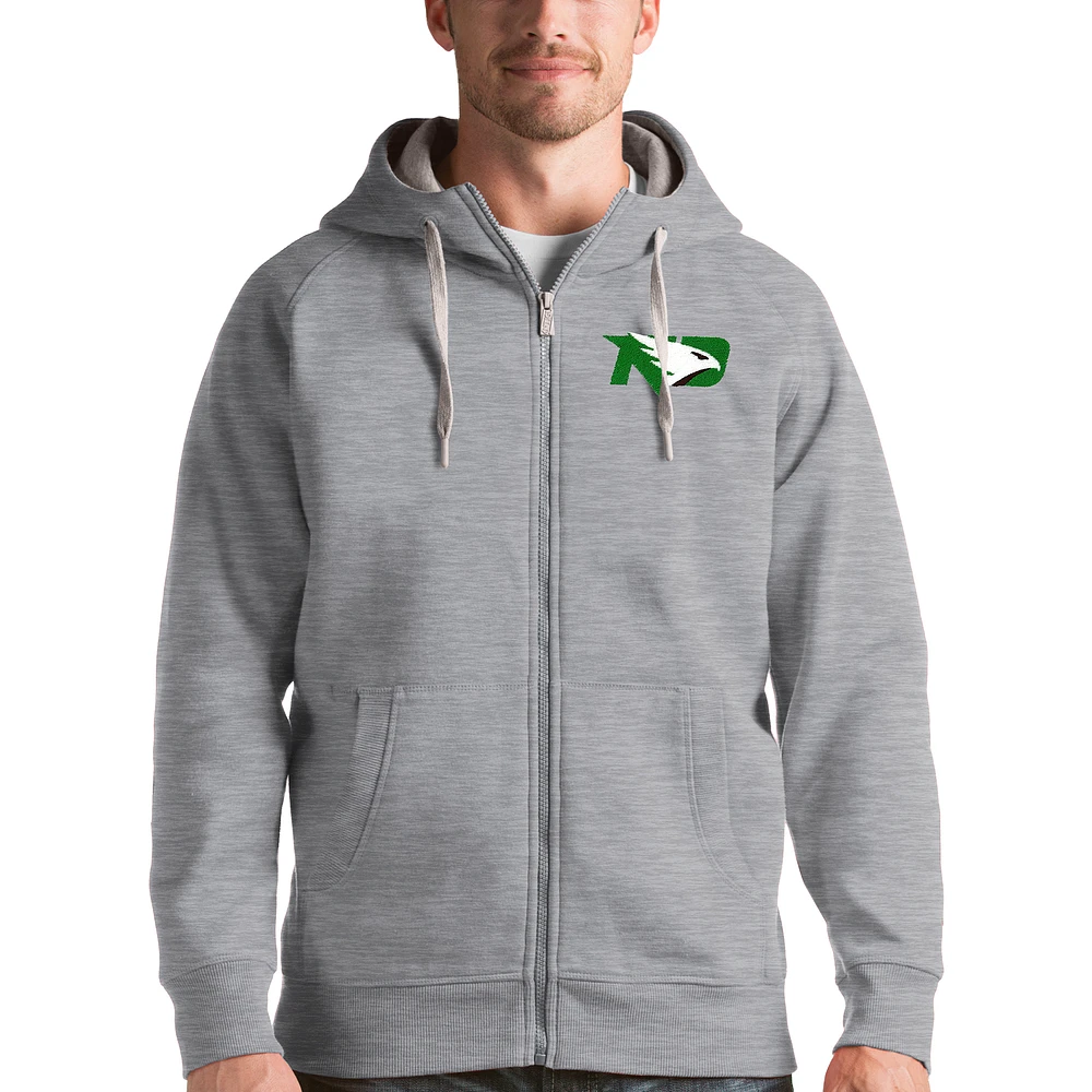 Men's Antigua North Dakota Victory Full-Zip Hoodie