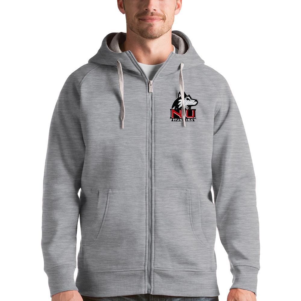 Men's Antigua Northern Illinois Huskies Victory Full-Zip Hoodie