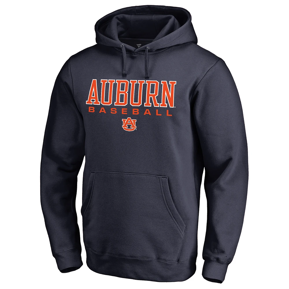 Men's Navy Auburn Tigers Team Unity Baseball Pullover Hoodie