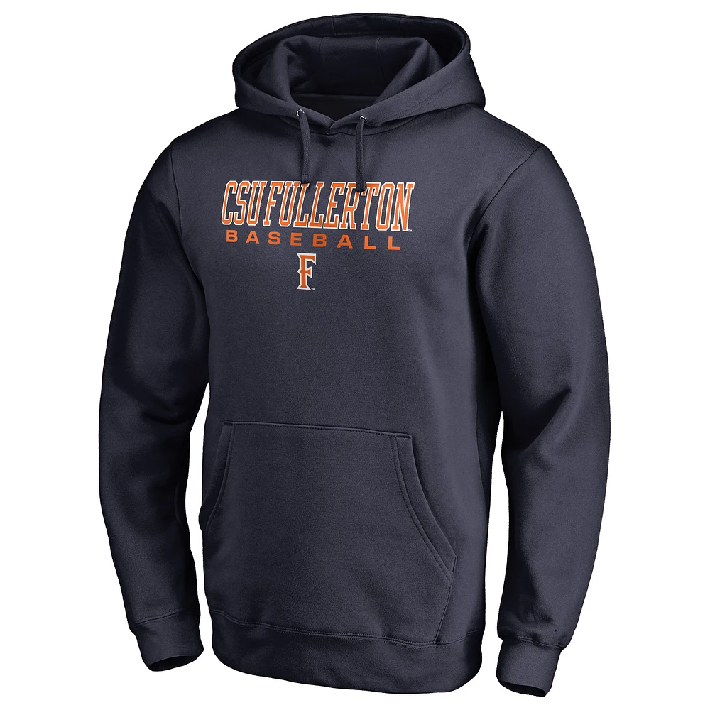 Men's Navy Cal State Fullerton Titans Team Unity Baseball Pullover Hoodie