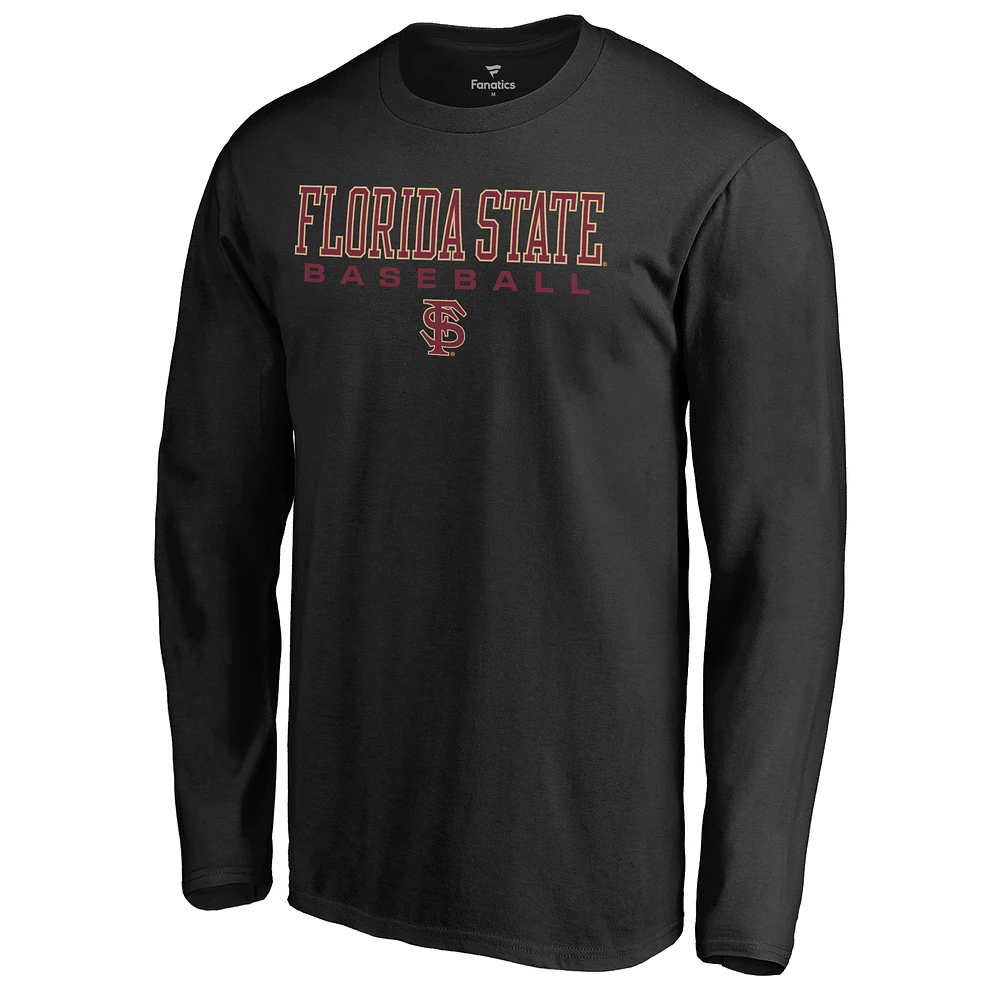 Men's Black Florida State Seminoles Team Unity Baseball Long Sleeve T-Shirt