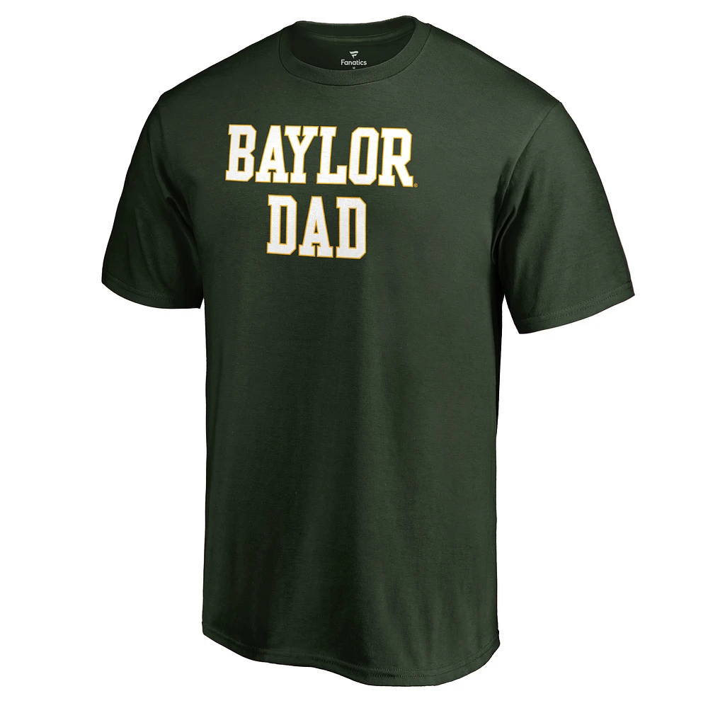 Men's Green Baylor Bears Team Dad Crewneck T-Shirt