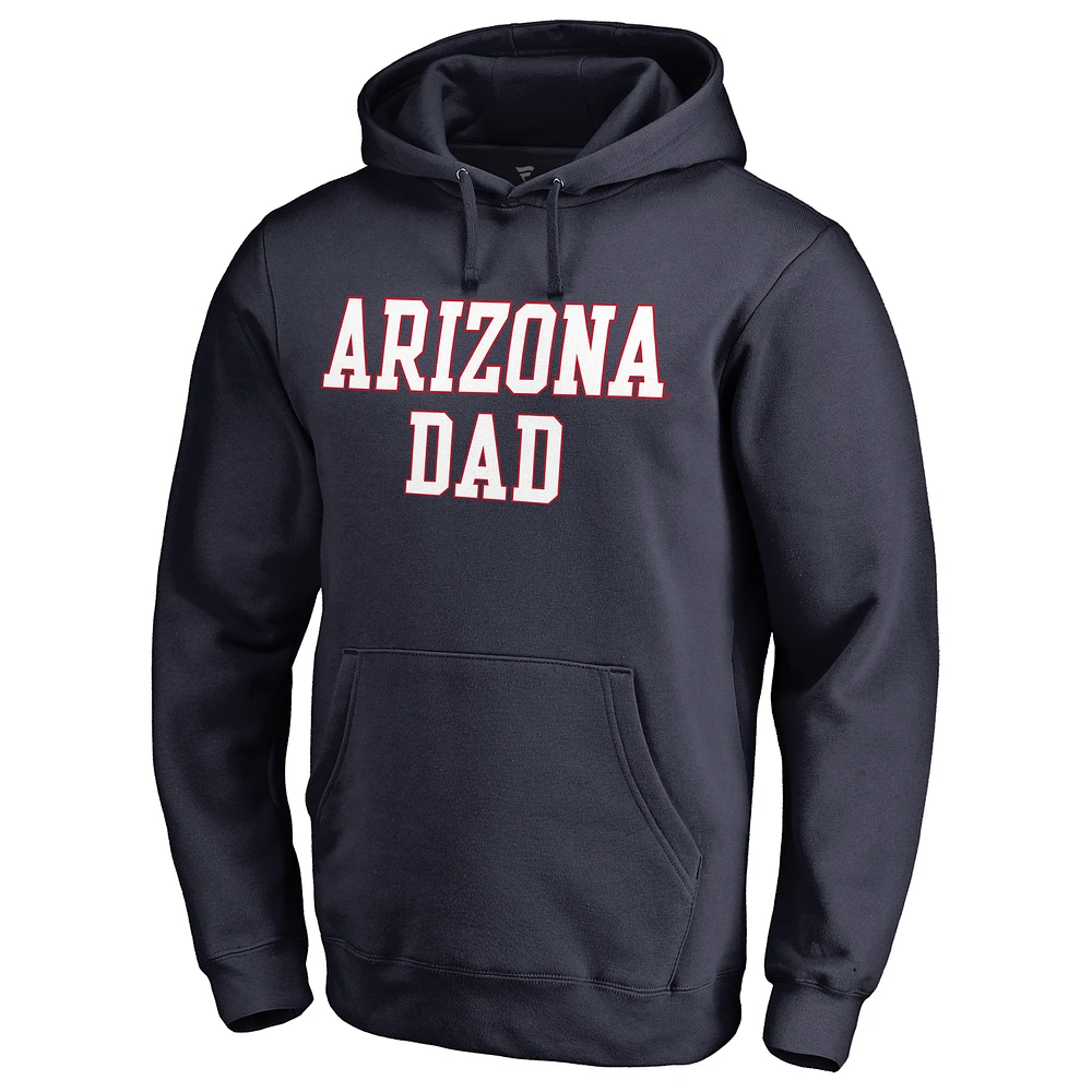 Men's Navy Arizona Wildcats Team Dad Pullover Hoodie