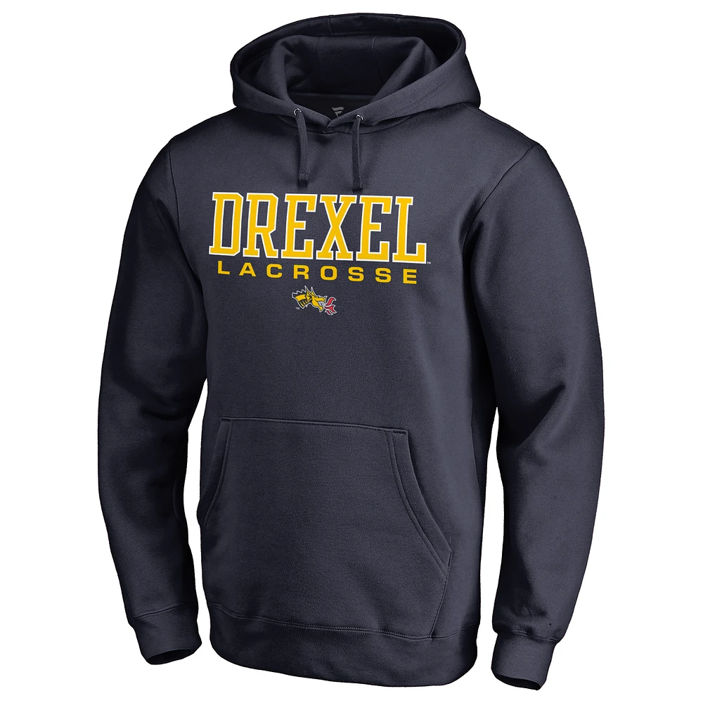 Men's Navy Drexel Dragons Team Unity Lacrosse Pullover Hoodie
