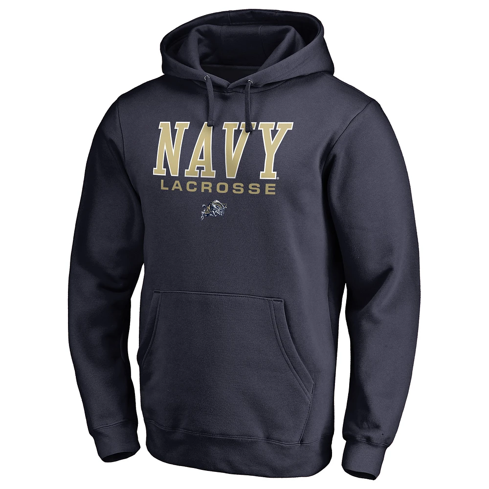 Men's Navy Navy Midshipmen Team Unity Lacrosse Pullover Hoodie