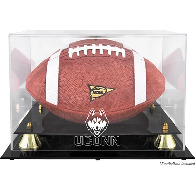 UConn Huskies Golden Classic Logo Football Display Case with Mirror Back