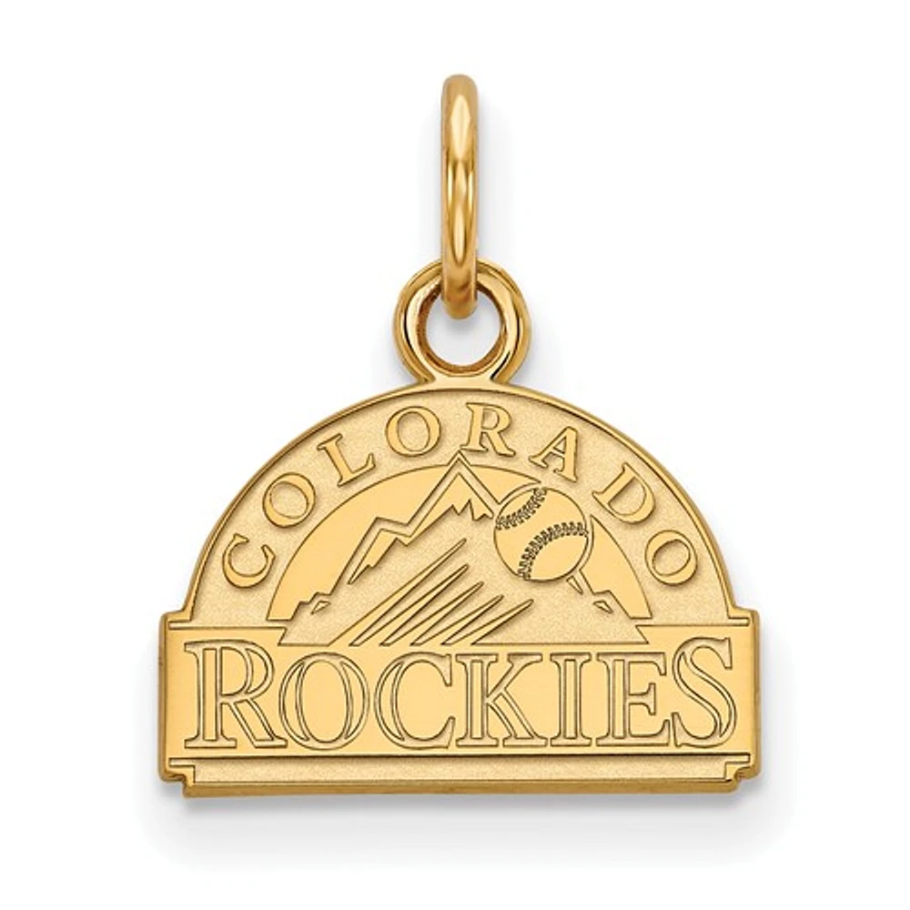 Women's Colorado Rockies Gold-Plated Sterling Silver Extra-Small Pendant