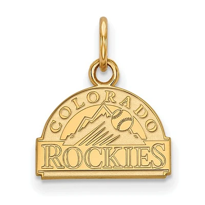Women's Colorado Rockies Gold-Plated Sterling Silver Extra-Small Pendant