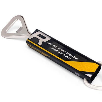 Tokens & Icons Calgary Flames Game-Used Hockey Stick Bottle Opener