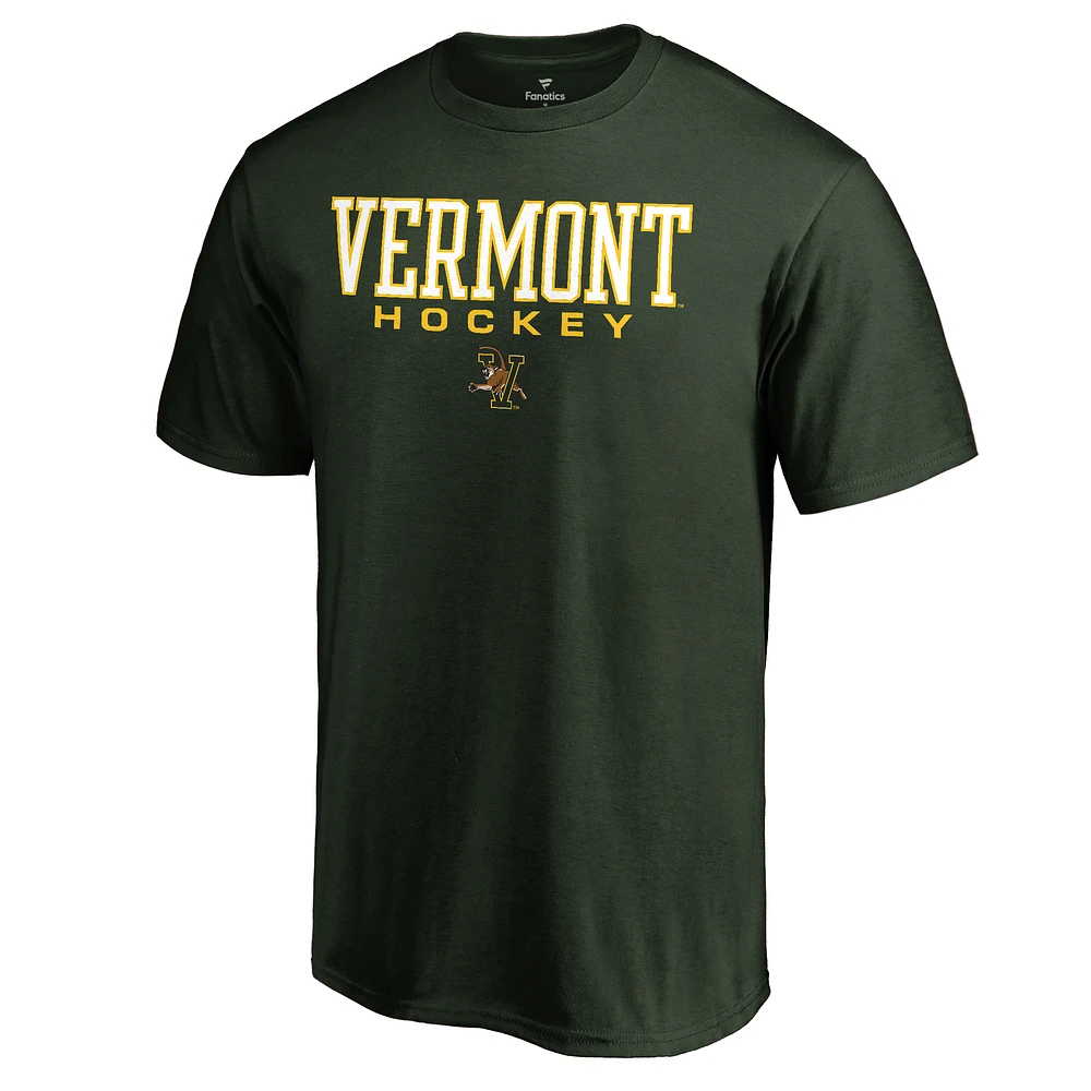Men's Green Vermont Catamounts Team Unity Hockey T-Shirt