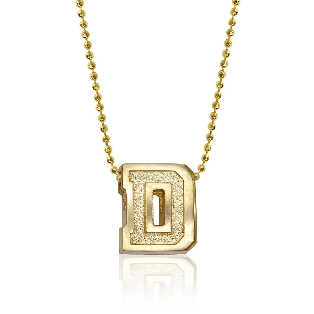 Women's Alex Woo Dartmouth Big Green 14K Little Collegiate Yellow Gold Necklace
