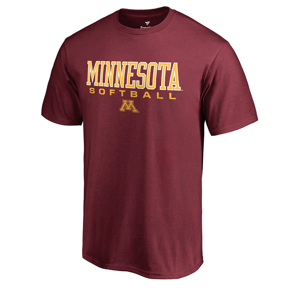Men's Maroon Minnesota Golden Gophers Team Unity Softball T-Shirt