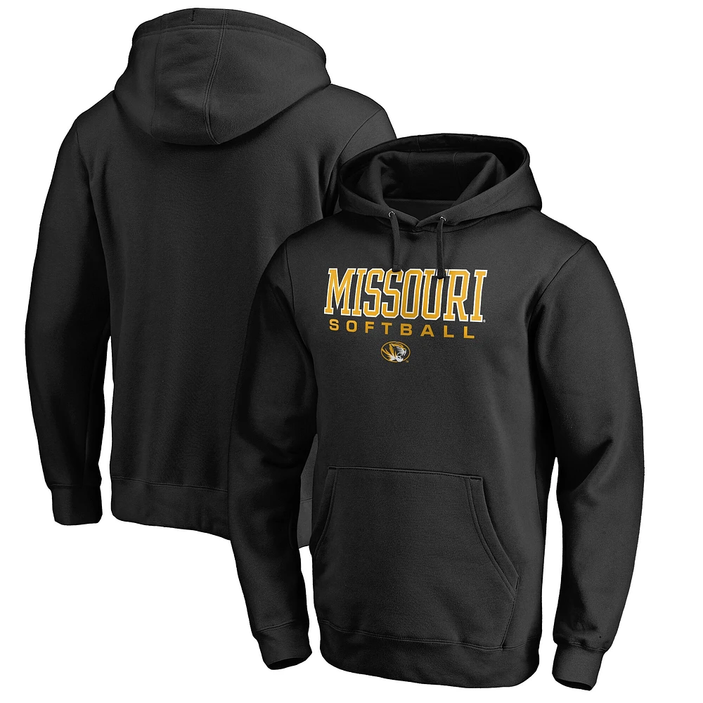 Men's Black Missouri Tigers Team Unity Softball Pullover Hoodie