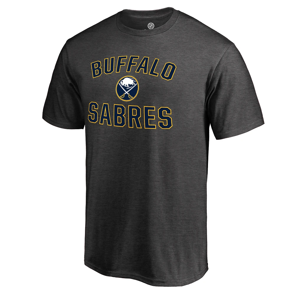 Men's Heathered Gray Buffalo Sabres Victory Arch T-Shirt