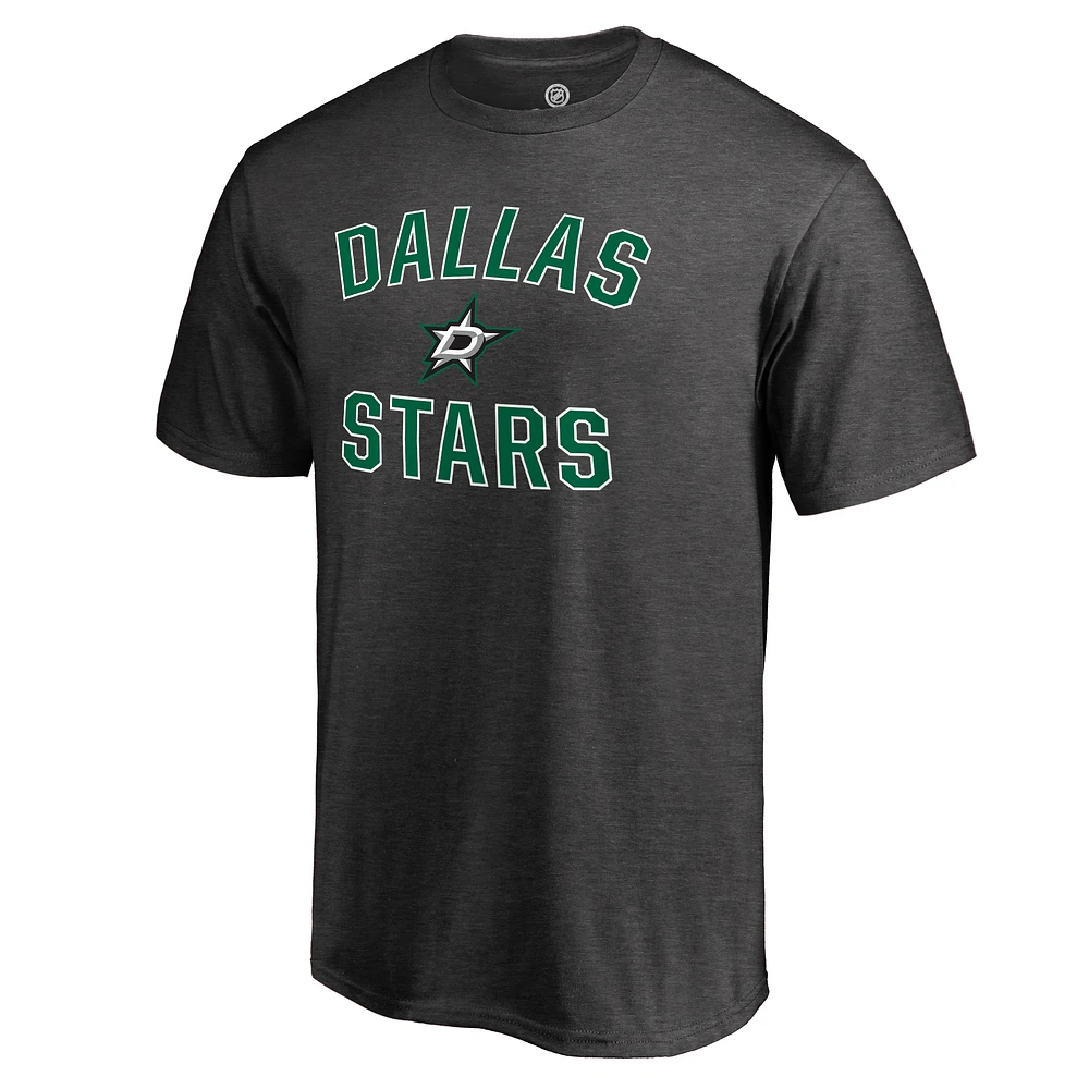 Men's Heathered Gray Dallas Stars Victory Arch T-Shirt