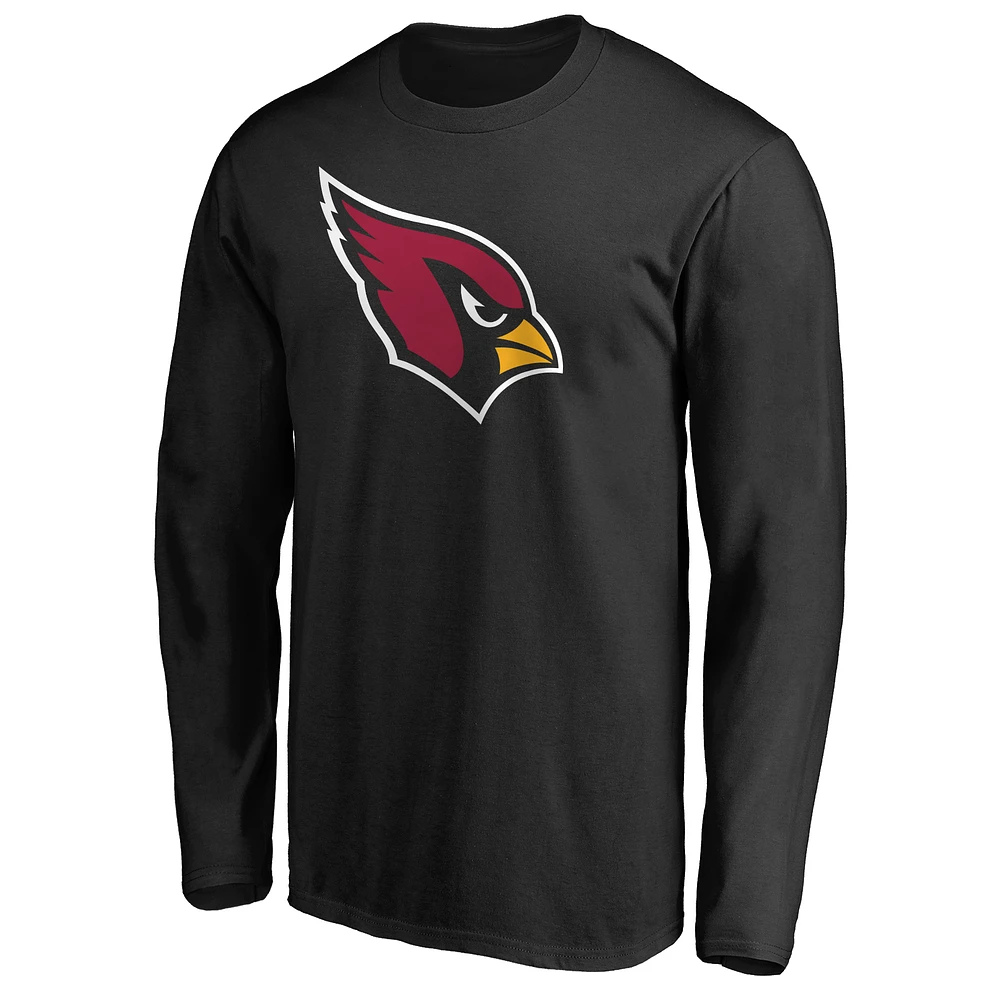 Men's Black Arizona Cardinals Primary Logo Long-Sleeve T-Shirt