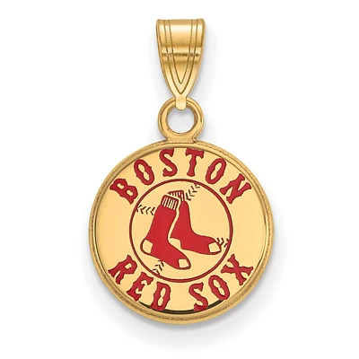 Women's Boston Red Sox Gold-Plated Enamel Pendant