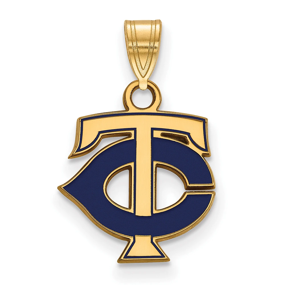 Women's Minnesota Twins Gold-Plated Enamel Pendant