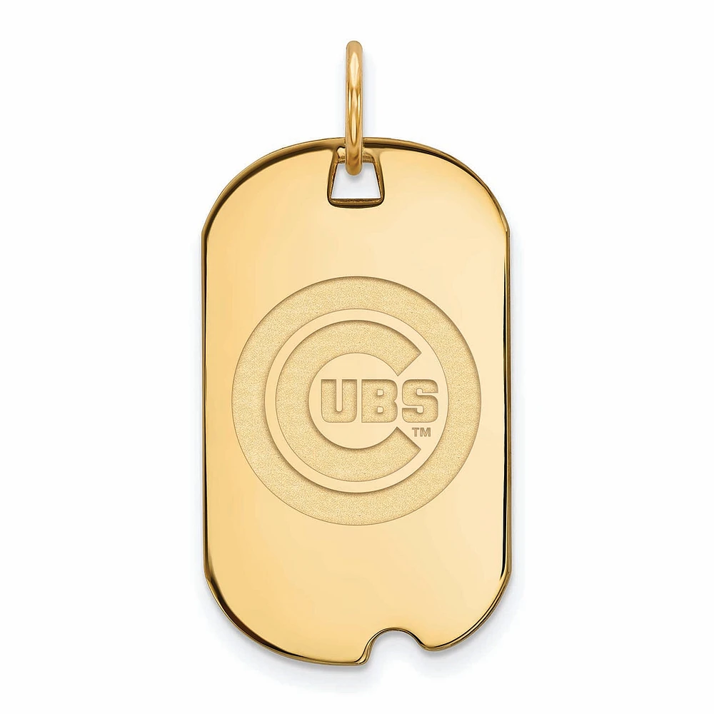 Women's Chicago Cubs Gold-Plated Small Dog Tag