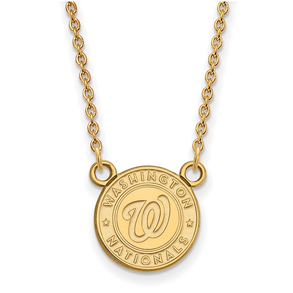 Women's Washington Nationals Gold-Plated Small Pendant