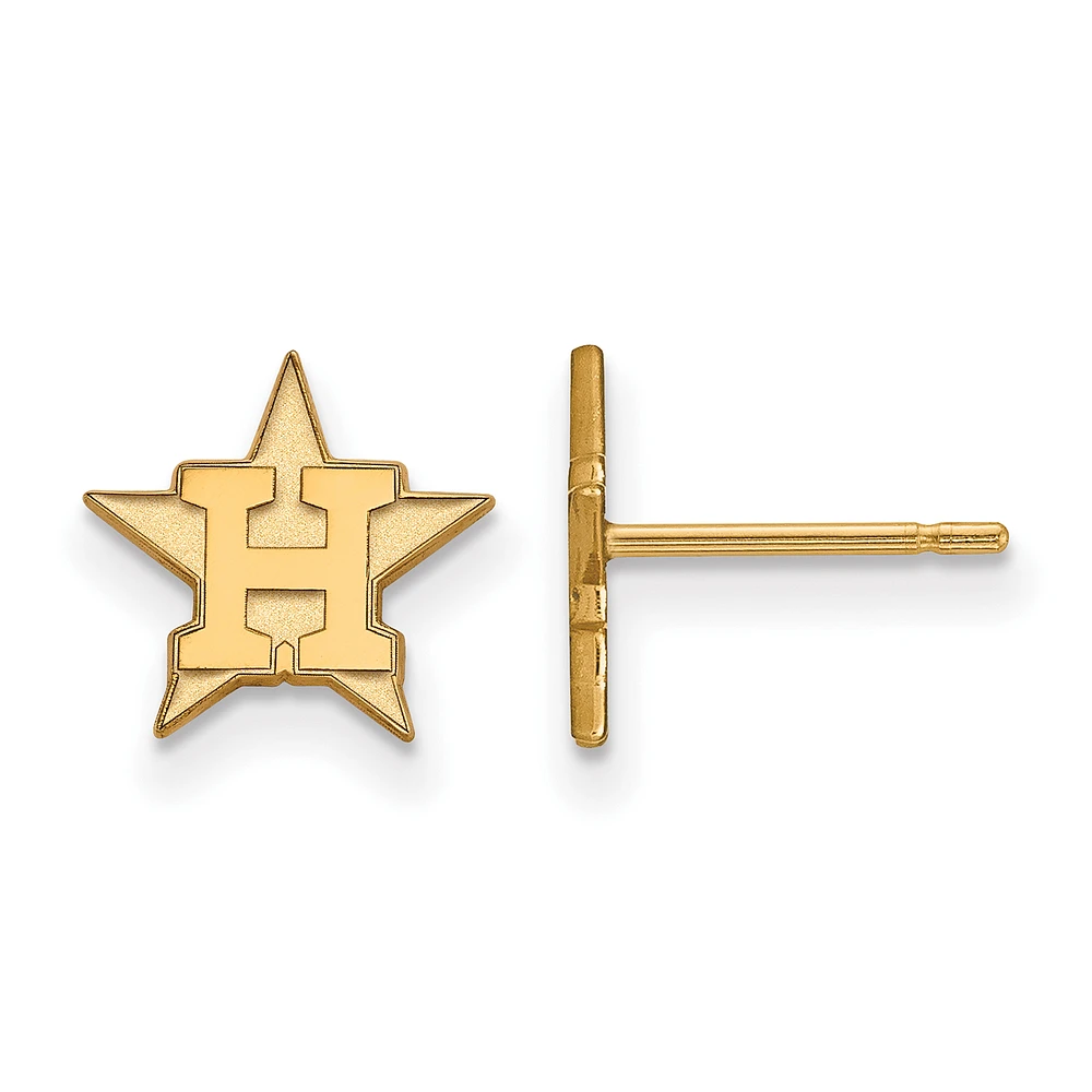 Women's Houston Astros Gold-Plated Small Post Earrings