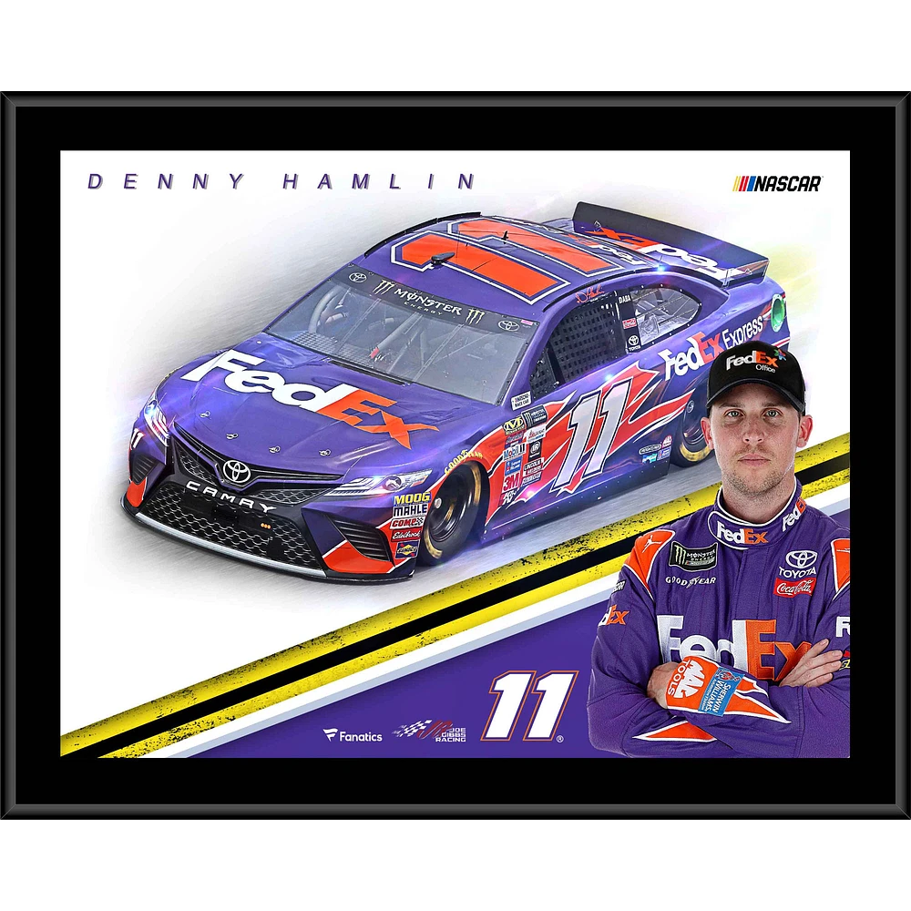 Denny Hamlin 12" x 15" FedEx Sublimated Plaque