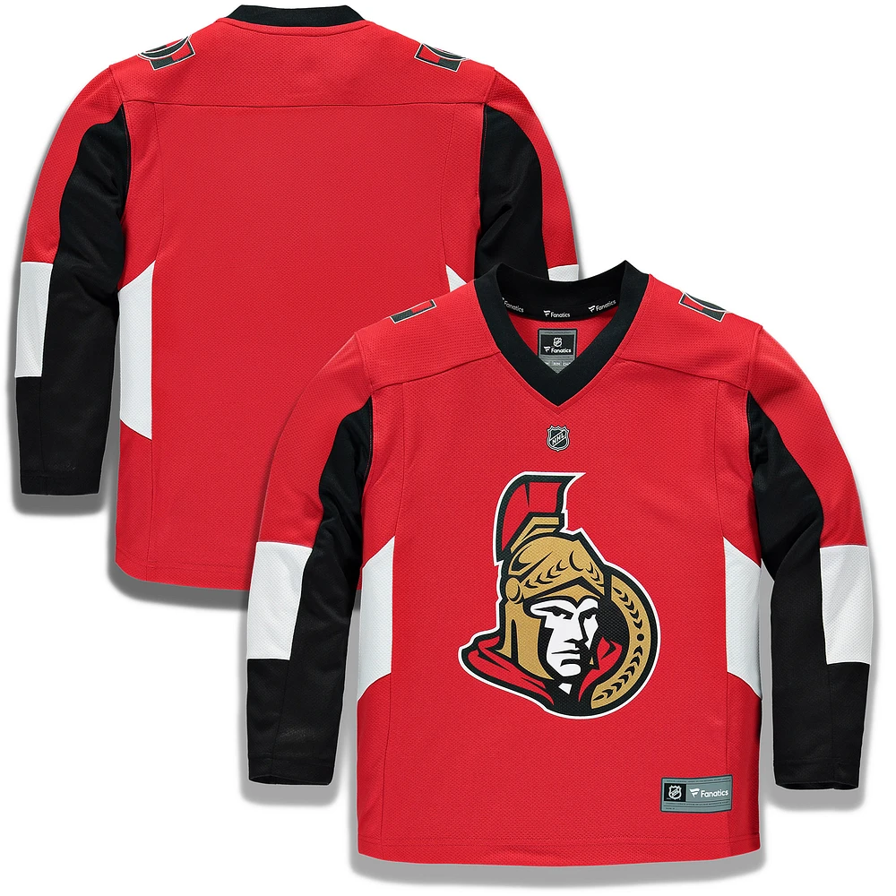 Youth Fanatics Red Ottawa Senators Home Replica - Blank Jersey